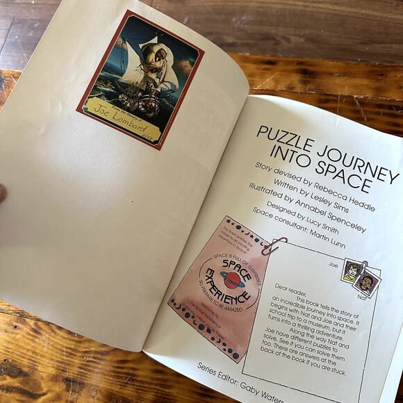 Vintage 1996 Usborne Puzzle Journeys Puzzle Journey Into Space Paperback Book - Picture 4 of 8